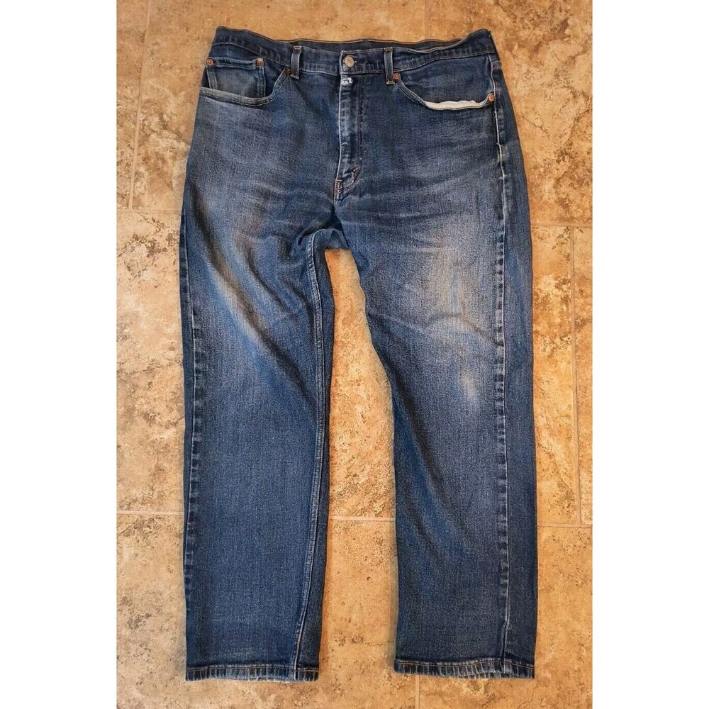 Levis 505 Jeans Mens Size 36x30(See Pics)Blue Regular Fit Mid Rise Straight